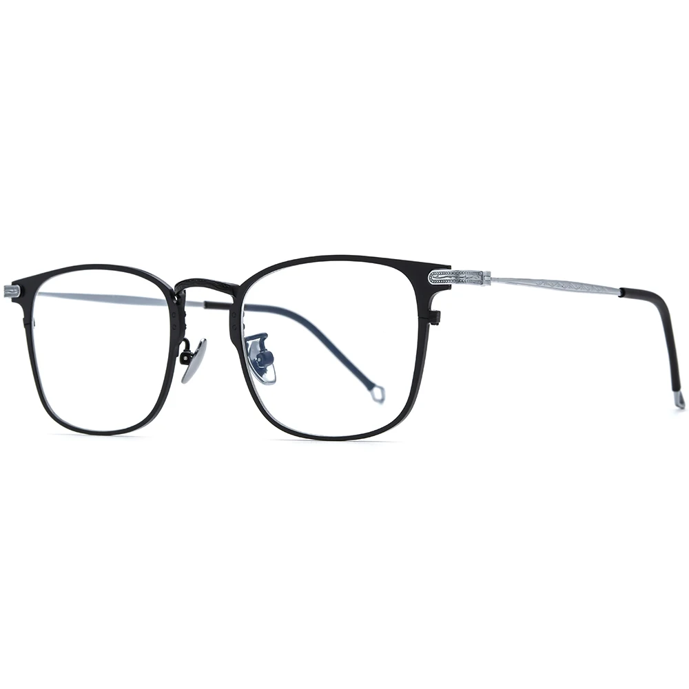 NIANZHEN Titanium Alloy Glasses Frame Men Square Retro Brand Design Eyeglasses Women Ultralight-Weight Eyewear Spectacles 8028