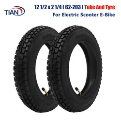 12 Inch Tire 12 1/2 x 2 1/4 ( 62-203 ) Fits Many Gas Electric Scooters and E-Bike 12 1/2X2 1/4 Wheel Tyre  Inner Tube