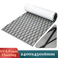 2400x450mm EVA Foam Floor Mat for Marine Boat Yacht RV Self Adhesive Foam Teak Deck Sheet Boat Synthetic Foam Floor Mat Carpet