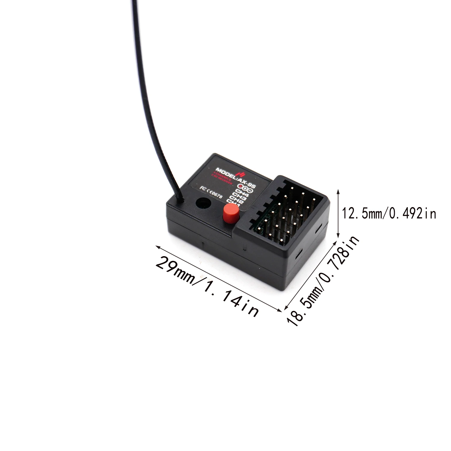 AUSTARHOBBY RC 2.4G 3CH الارسال و 4CH AX-9S استقبال العالمي RC تحكم ومجموعة الاستقبال ل 1/24 1/28 RC سيارة صغيرة #5