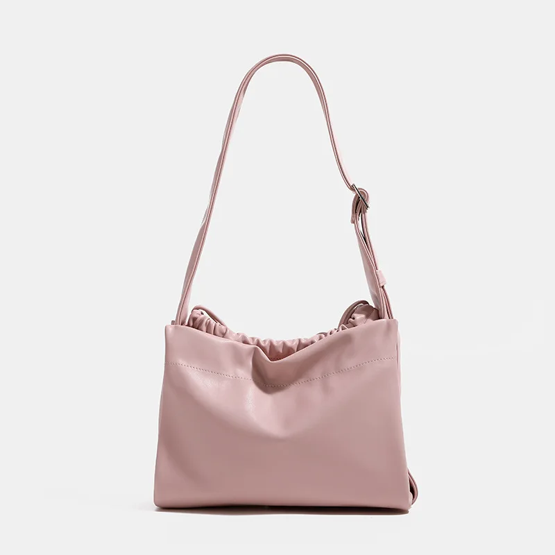 Maxdutti British Fashion Casual Tote Bag Versatile Large Bag Women Capacity Messenger Bag Commuter Leather