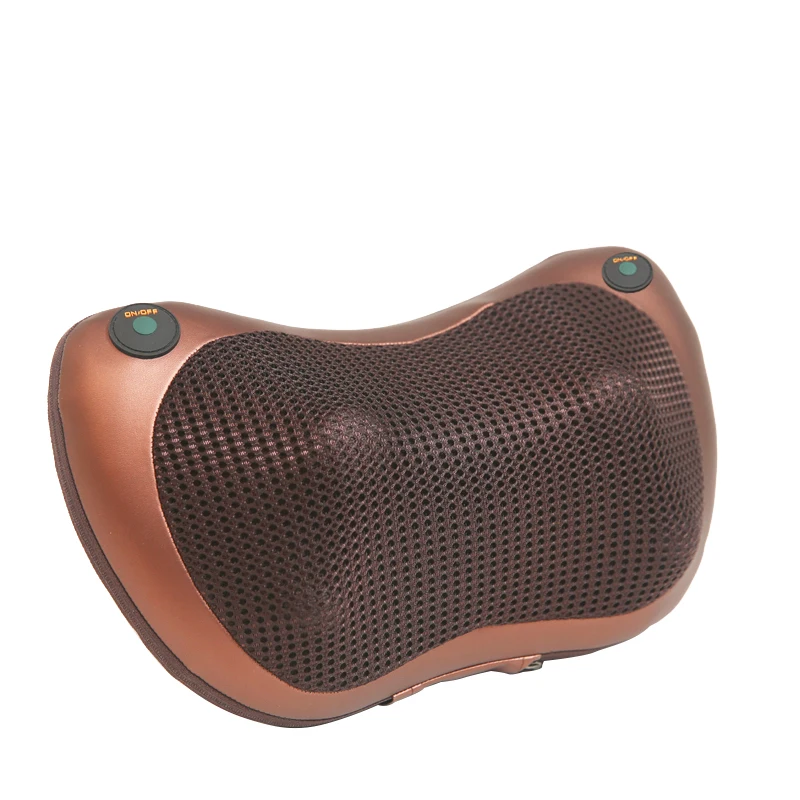 Almohada de masaje eléctrica multifuncional Shiatsu, cojín relajante para cabeza, espalda, cuello, cintura, cuerpo, 3 velocidades