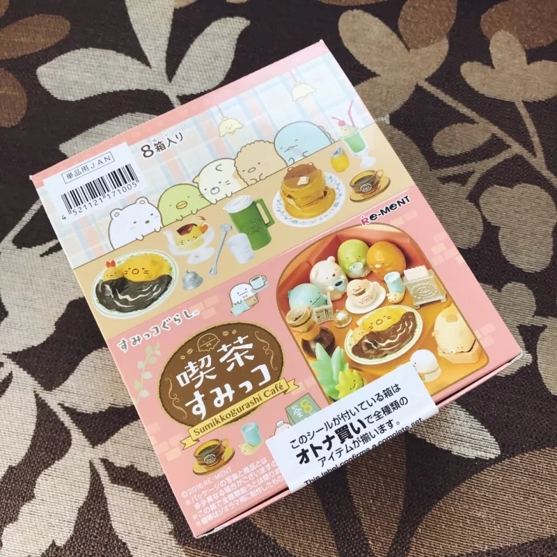 Re-Ment Sumikkogurashi Miniature Cafe Blind Box Figurki Zabawki Cukierkowe Ozdoby Kolekcjonerskie Scenki dla Dzieci na Prezent