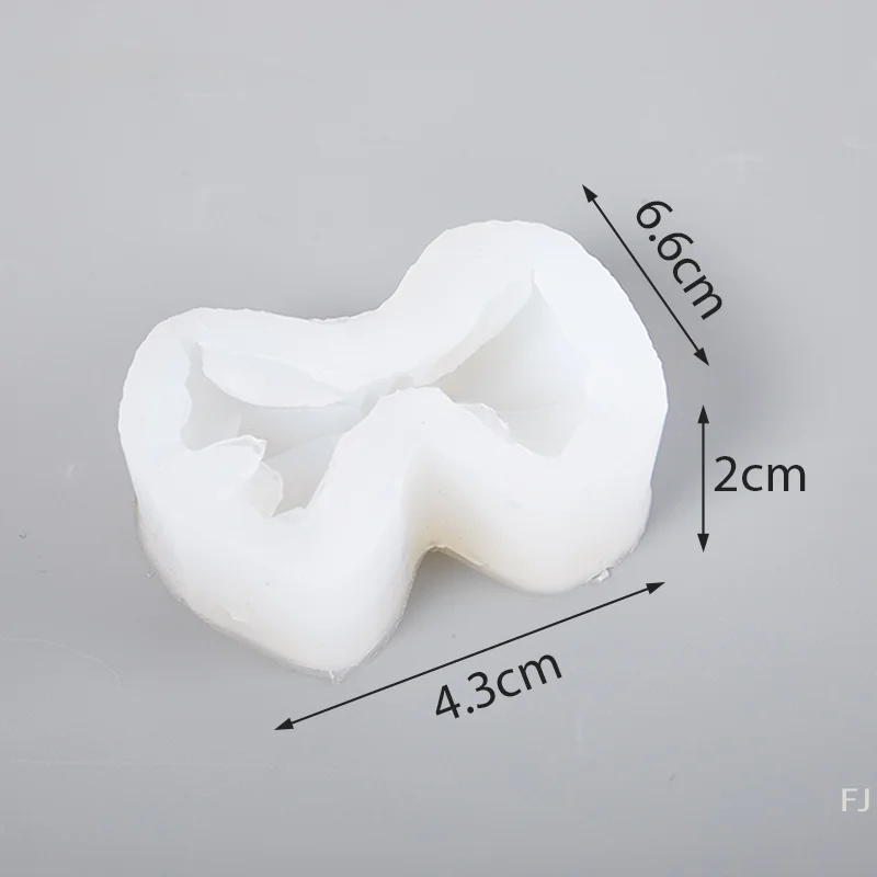 [YU] bricolage 3D arc forme sucre gâteau moule noeud papillon gel de silice moule chocolat moule