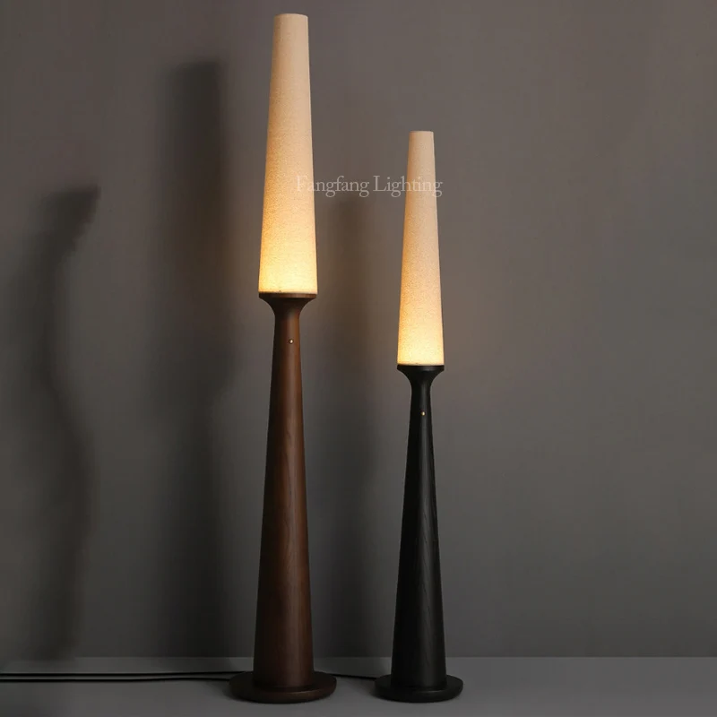 Solid Ash Wood Floor Lamps Dimmable With Touch Control Indoor Decor LED Lighting Bedroom Living Room Office Cafe Standing Lamps