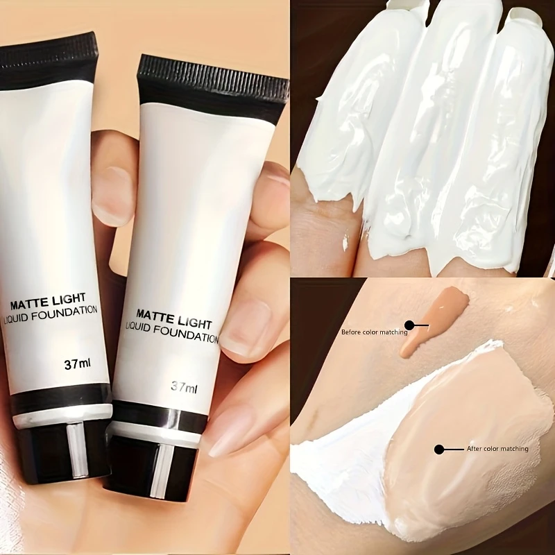 Mélange de fond de teint, Toner liquide, blanc clair mat, mélange de fond de teint liquide blanc pur, maquillage éclaircissant pour Festival de Cosplay