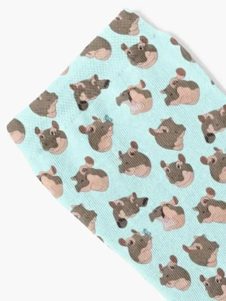 FIONA THE HIPPO Socks Heating sock new in's japanese fashion floral Women's Socks Men's