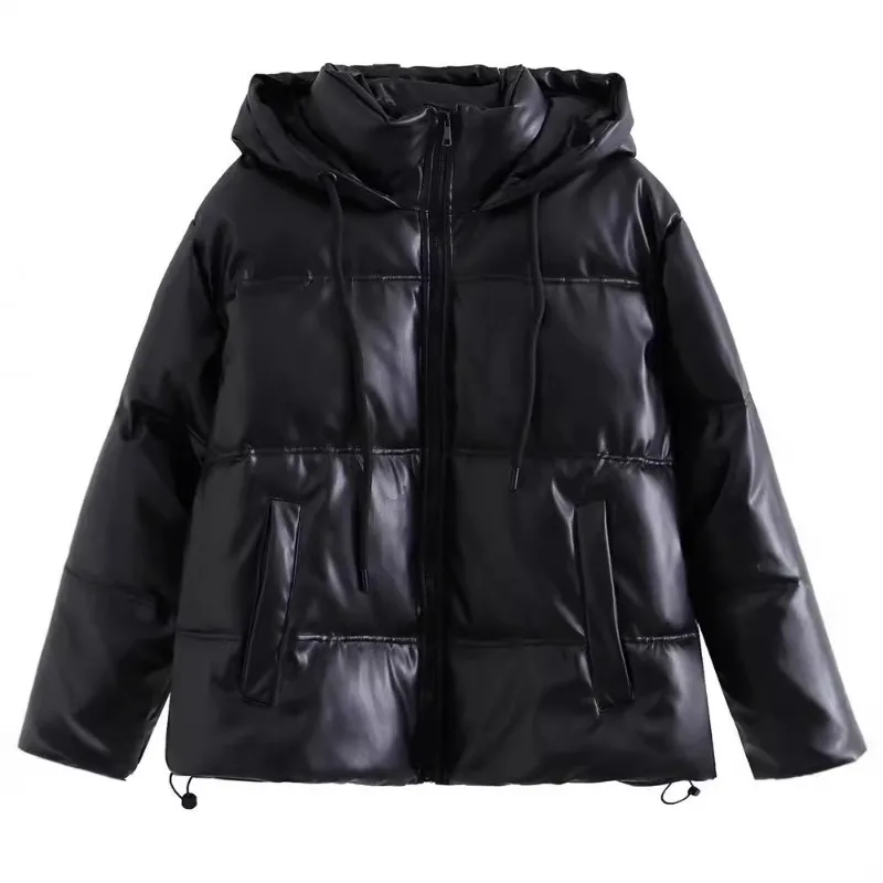 Winter Women\'s Cold Coat Winter Jackets for Women 2023 Warm Leather PU Parkas Winter Coat Promotion Female Outerwear