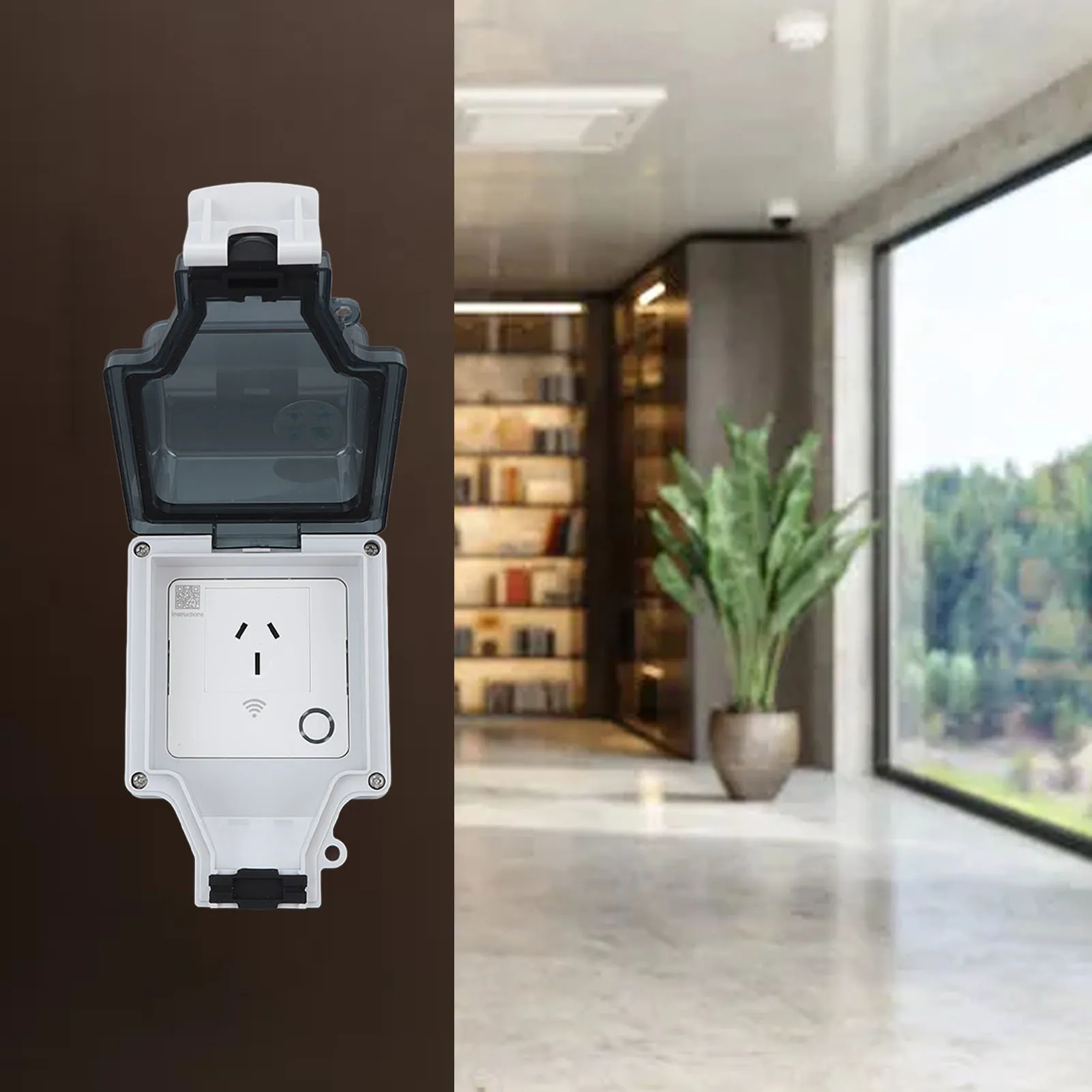 

Умная Wi-Fi розетка типа 86, IP66, уличная, водонепроницаемая, с управлением через приложение, 15А, интеллектуальная водонепроницаемая розетка