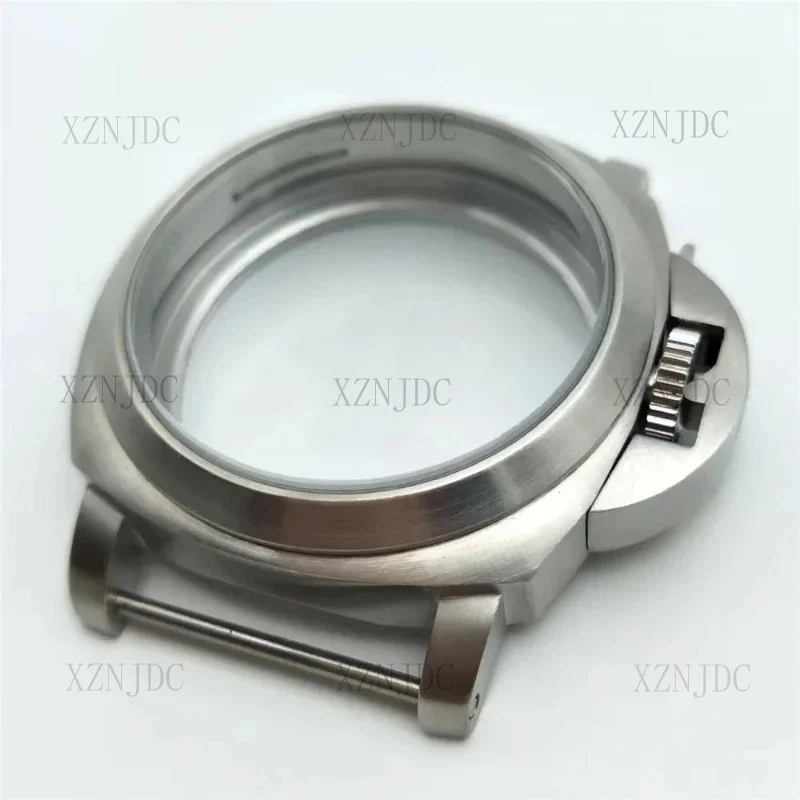 ساعة 44 ملم من الفولاذ المقاوم للصدأ مع مرآة معدنية PAM حافظة رملية مصقولة لحركة ETA 6497 6498 ST3600 ST3620 قرص 34.5 ملم #3