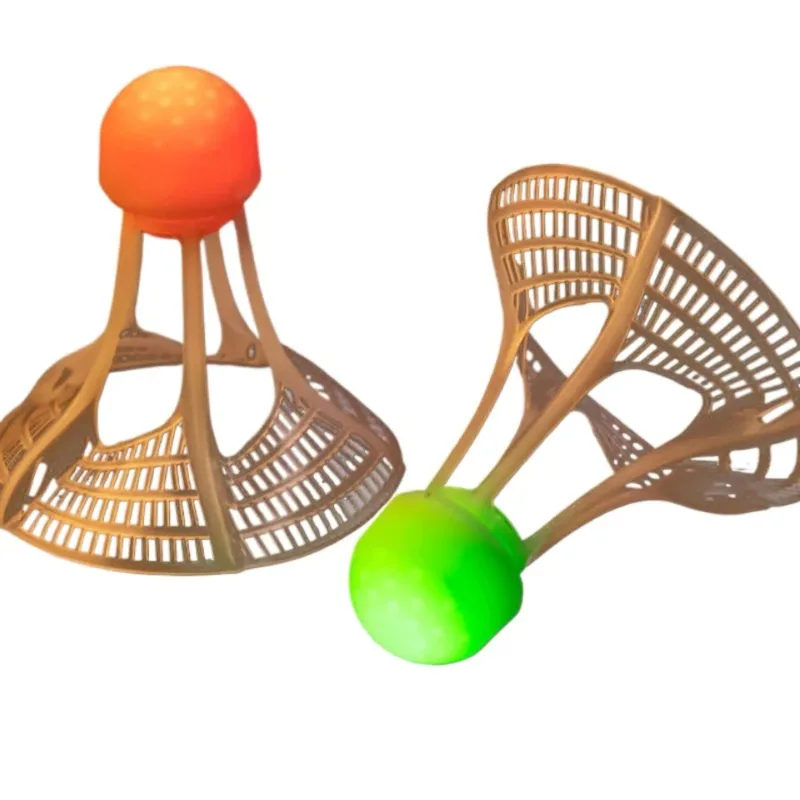 

1 шт., светящийся в темноте ветрозащитный волан для бадминтона, мяч, ветроустойчивые тренировочные аксессуары, товары для ночного спорта на открытом воздухе