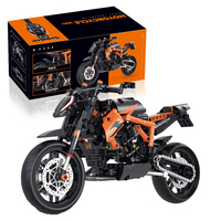 1:8 Motorbike Model Building Blocks Sets Racing Moto Bricks Toys Kids Boys Children Birthday Gifts Adult MOC Technical 529Pcs