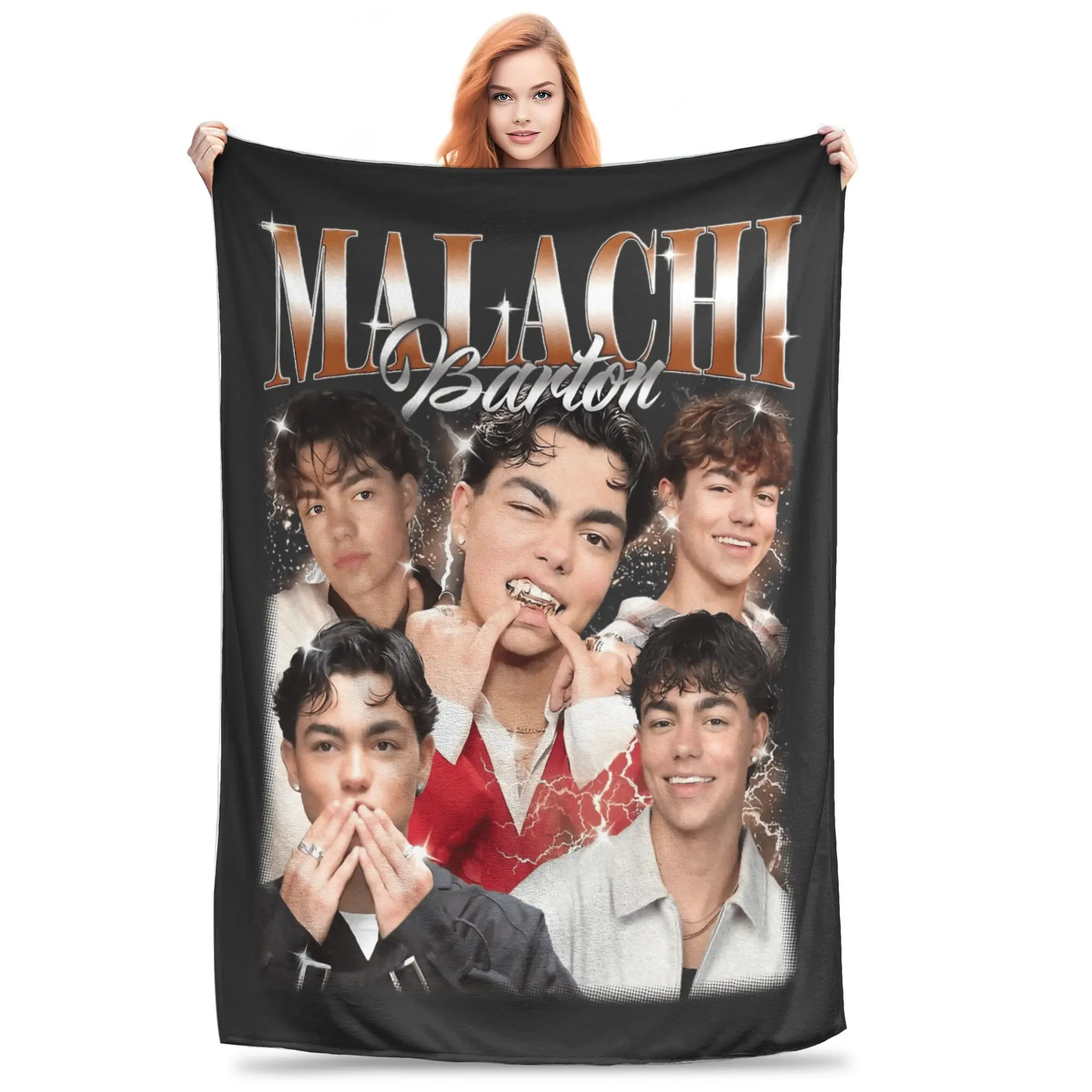 

Плюшевое одеяло Малачи Бартон, детское фланелевое одеяло для гостиной, теплое мягкое покрывало на заказ, подарок