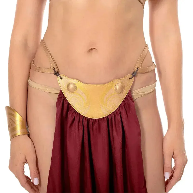 Leia 코스프레 판타지 섹시한 노예 유니폼 영화 우주 전투 공주 의상 변장 비키니 세트 성인 여성 롤 플레잉 의상