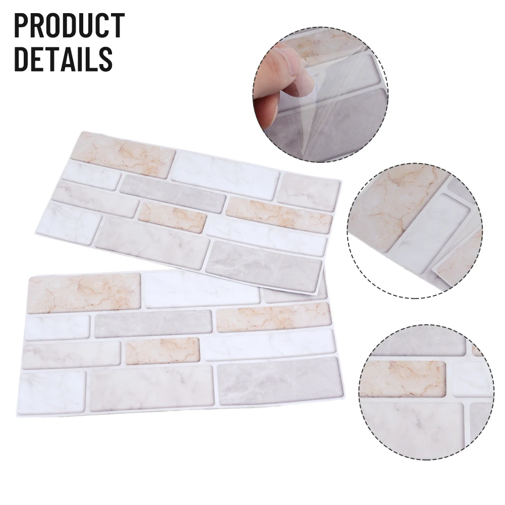 27PC 3D Kitchen Wall Tiles Bathroom Mosaic Tile Sticker Art Home Wall Decals Wall Sticker Vinyl Bathroom Kitchen H