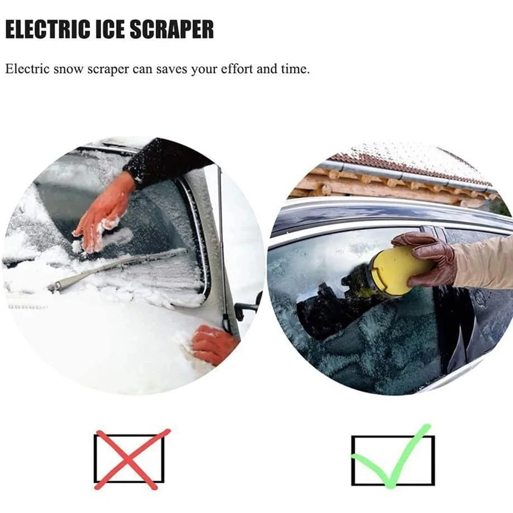 

Зарядка через USB, автоматический электрический подогрев, удаление снега, лобовое стекло, разморозка, очищающие инструменты, 1 шт., серый цвет