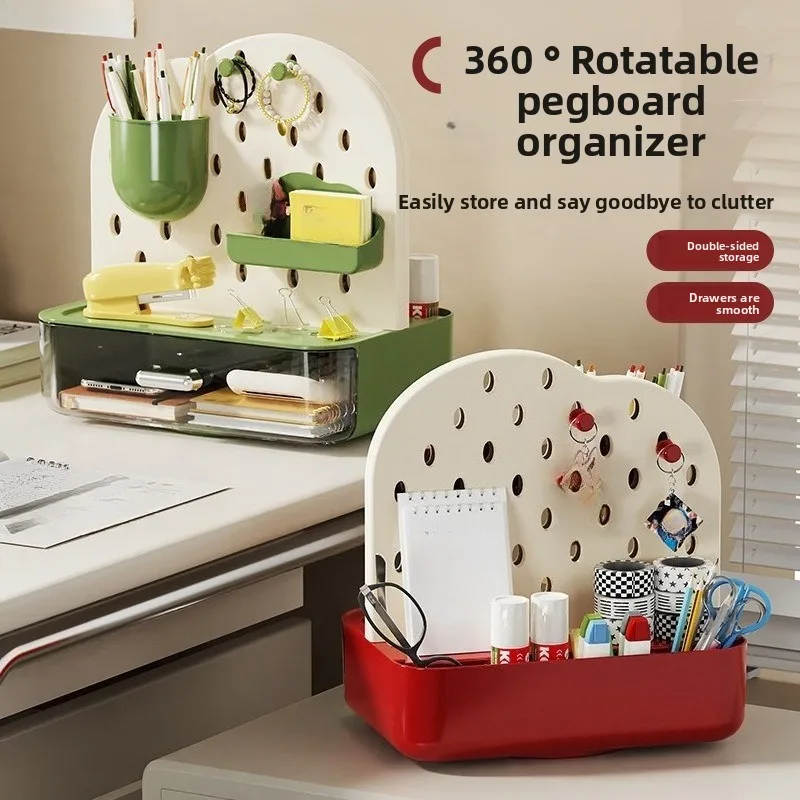 

Storage Box Desktop Hole Board Storage Box Office Drawer Type Pen Holder Storage Rack Organizer Closet Organizer