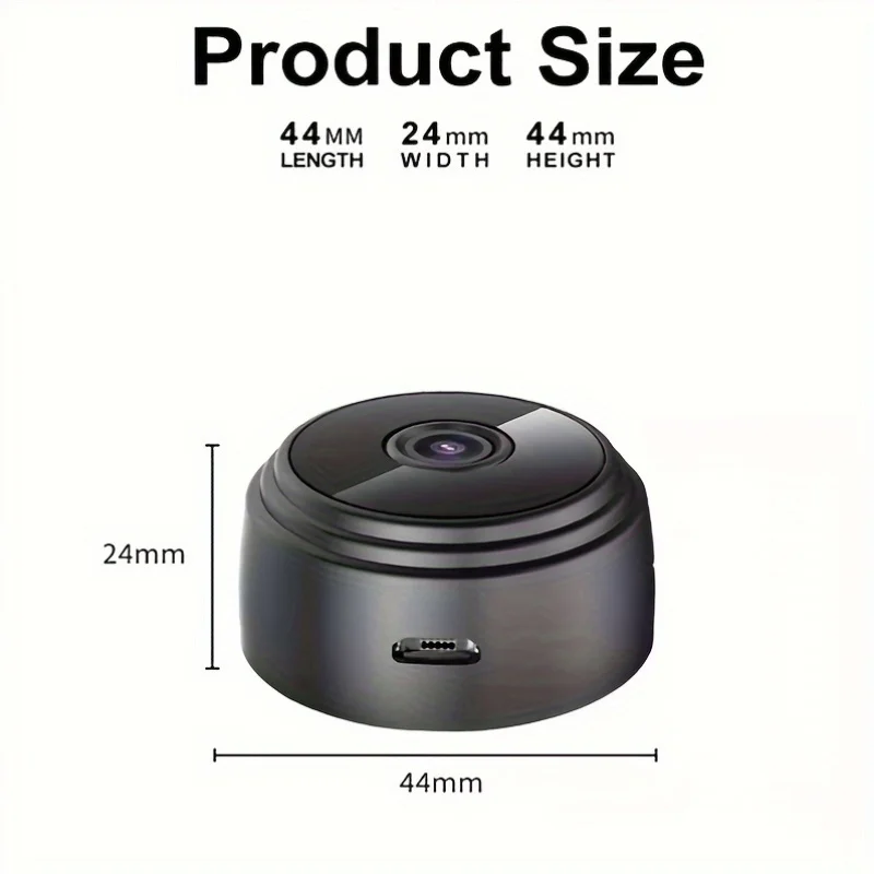 1pc Rechargeable Wireless Mini WiFi Security Camera With Night Vision, Motion Detection, Easy To Install And App Control view 6