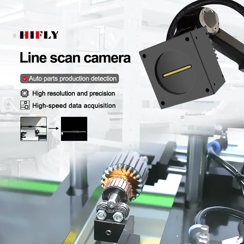 High Speed 27.5KHz 4K Mono CMOS Global Shutter Line Scan GigE Industrial Camera