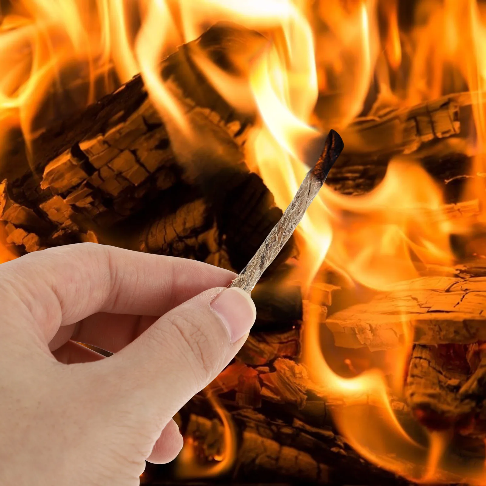 

20Pcs Outdoor Fire Starter Rope Carbonizing Fire Cord Kit for Camping Survival Travel Weather Resistant Tools Travel