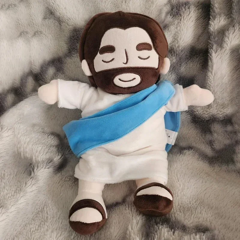 Jesus Plush Breathing Soothing Jesus Stuffed Animal Heart of Jesus to Sleep Suitable for Church Sunday School Religious Easter