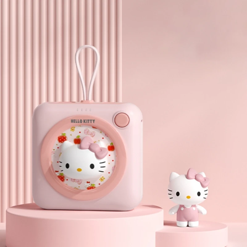 20000 Milliamps Sanrio Hello Kitty Power Bank Cartoon Fast Charging Comes With A 2-In-1 Fast Charging Cable Mobile Power Supply