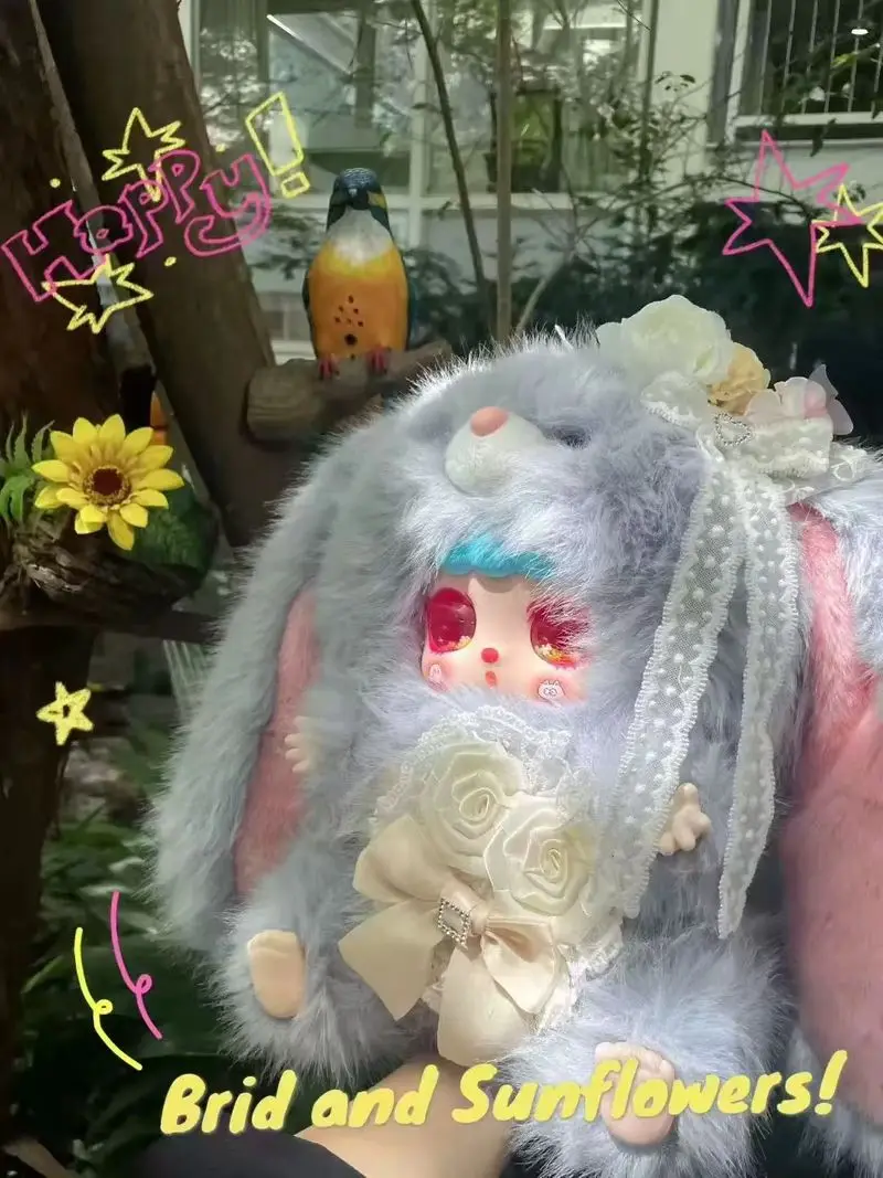 

Naifu Bunny Sauce Vinly Blind Box 600% Sweet Travel Trendy Play Peripheral Gift Hanging Ornament Genuine Collectible Toy