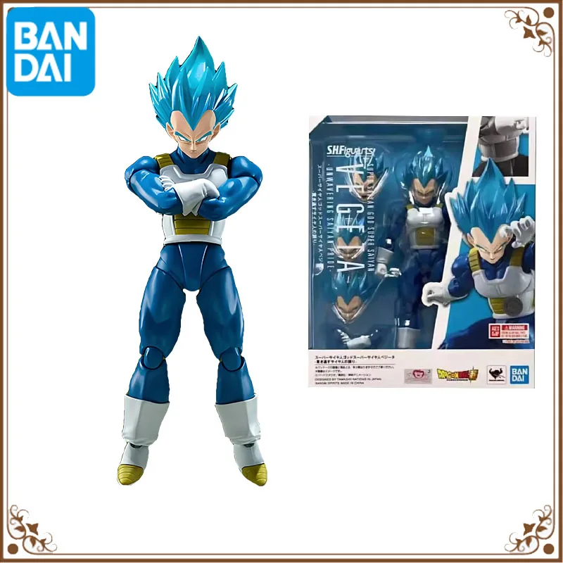 

Bandai Original Dragon Ball Z S.H.Figuarts SHF Super Saiyan God VEGETA The pride of Saiyans Аниме Экшн Коллекция игрушек