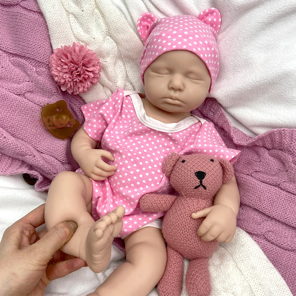 20 Zoll Vollsilikon Reborn Baby Mädchen/Junge Loulou Kann Schnuller Verwenden Blanko Flexible Puppe für Künstler Thanksgiving-Geschenk