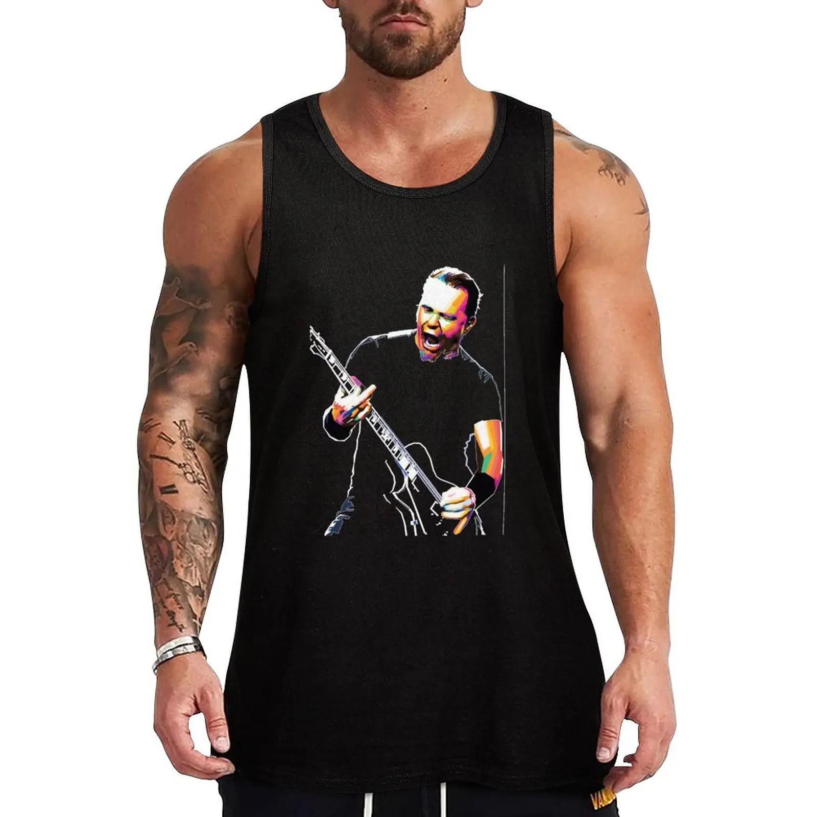 James Hetfield Tank Top t-shirt for man sleeveless shirt man Men's tops Sleeveless top