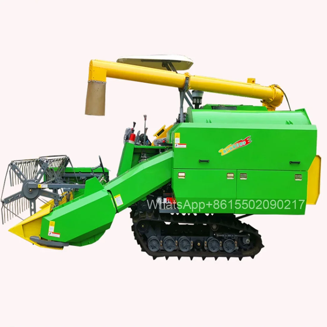 Fully automatic agricultural multi function harvesting wheat paddy field soybean mountain small rice harvester