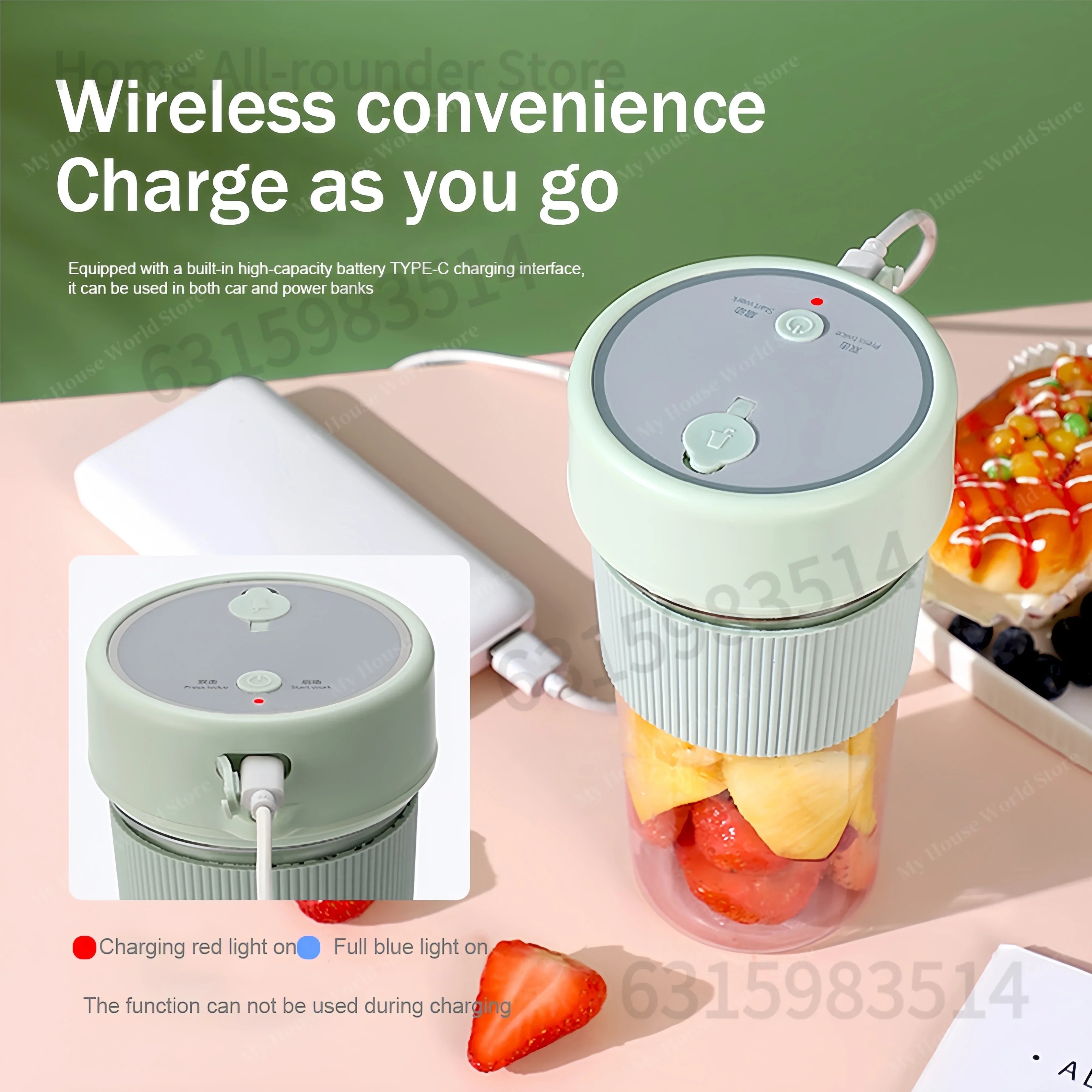 عصارة كهربائية صغيرة محمولة، خلاطات فواكه، مستخلصات فواكه، ماكينة صنع العصير متعددة الوظائف، خلاط عصائر