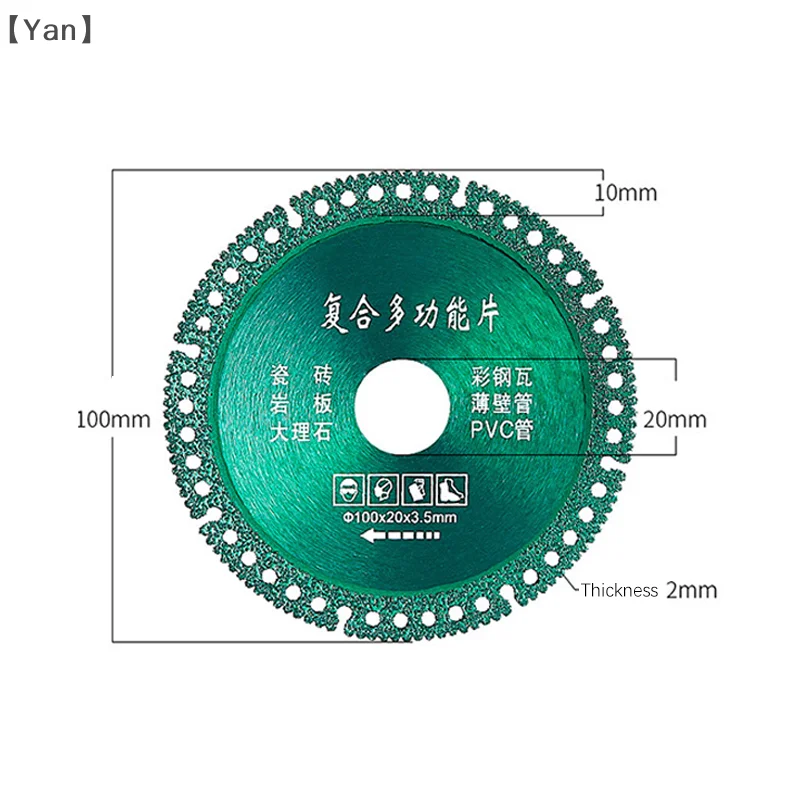 1PC Slabs Porcelain Ceramic Tile Marble Thin Cutting Blade Discs For Marble Machine Angle Grinder 100mm Diamond Dry Cutting Disc