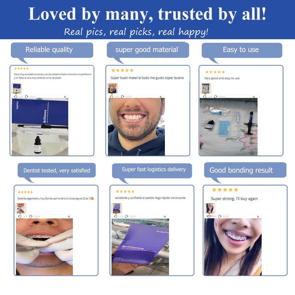 Dental Orthodontic Adhesive Kit Light Curing Metal Ceramic Brackets Invisible  Attachments Glue Bonding Dentist Material Tools