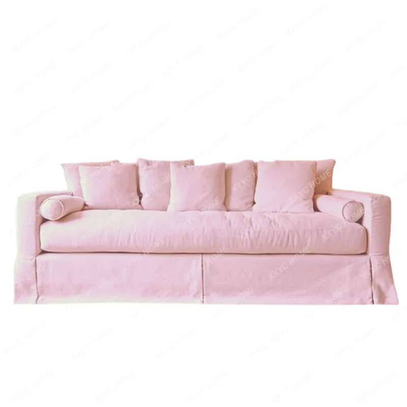 Lmodern simple removable and washable fabric sofa  light luxury