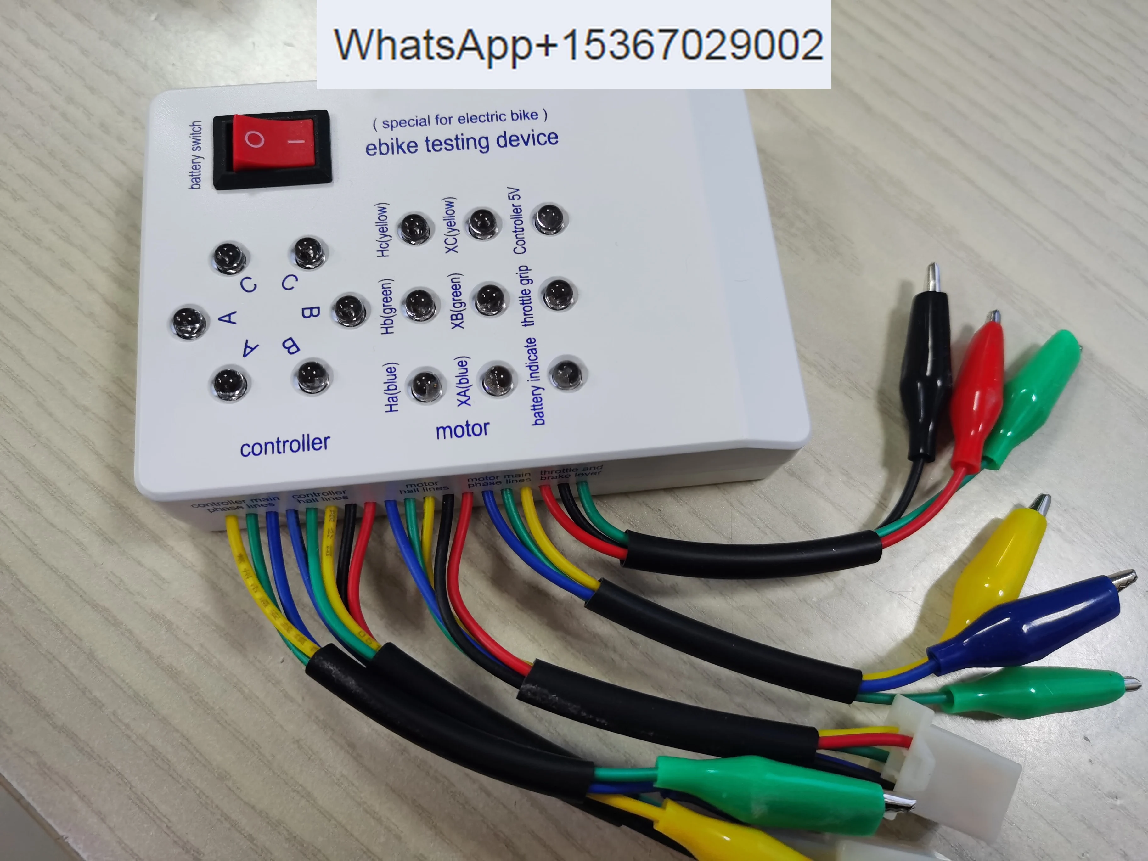 

Ebike Testing Device Electric Vehicle Universal Maintenance Detector Brushless Motor Hall Controller Detector