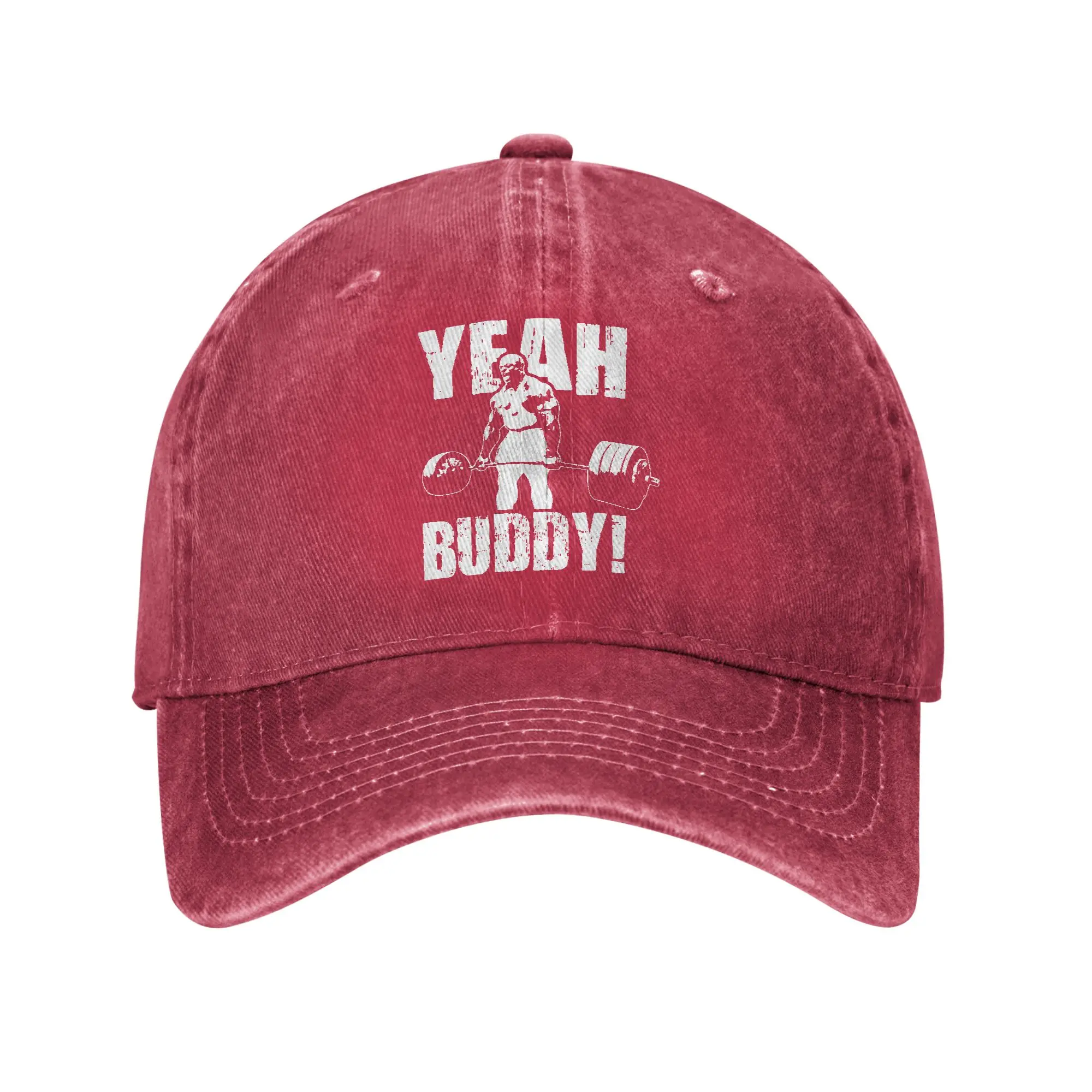 Yeah Buddy Ronnie Coleman Baseball Cap Unisex Distressed Cotton Headwear Gym Fit Fitness Bodybuilding Unstructured Soft Hat
