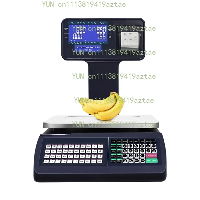 Digital Scale for Supermarket POS Systems 15kg Capacity LCD Display Cash Register Weighing Scales 10g Accuracy WiFi