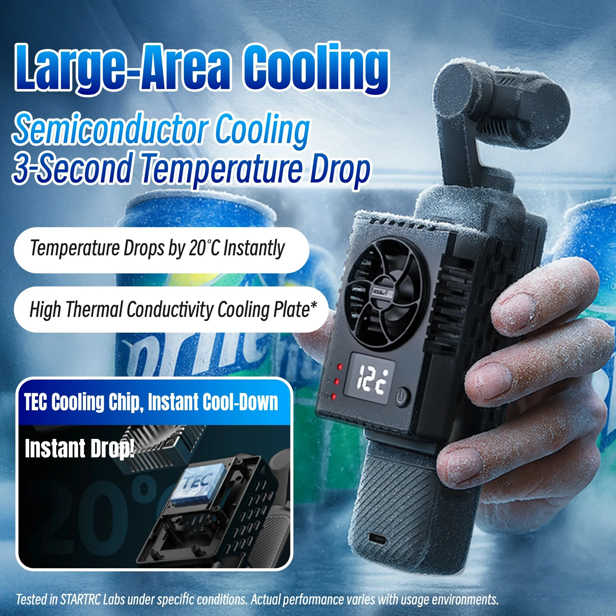 STARTRC Cooling Fan Heat Sink Radiator For DJI OSMO Pocket 4 Pro Pocket 4 Pocket 3 Gimbal Camera Live Streaming Accessories