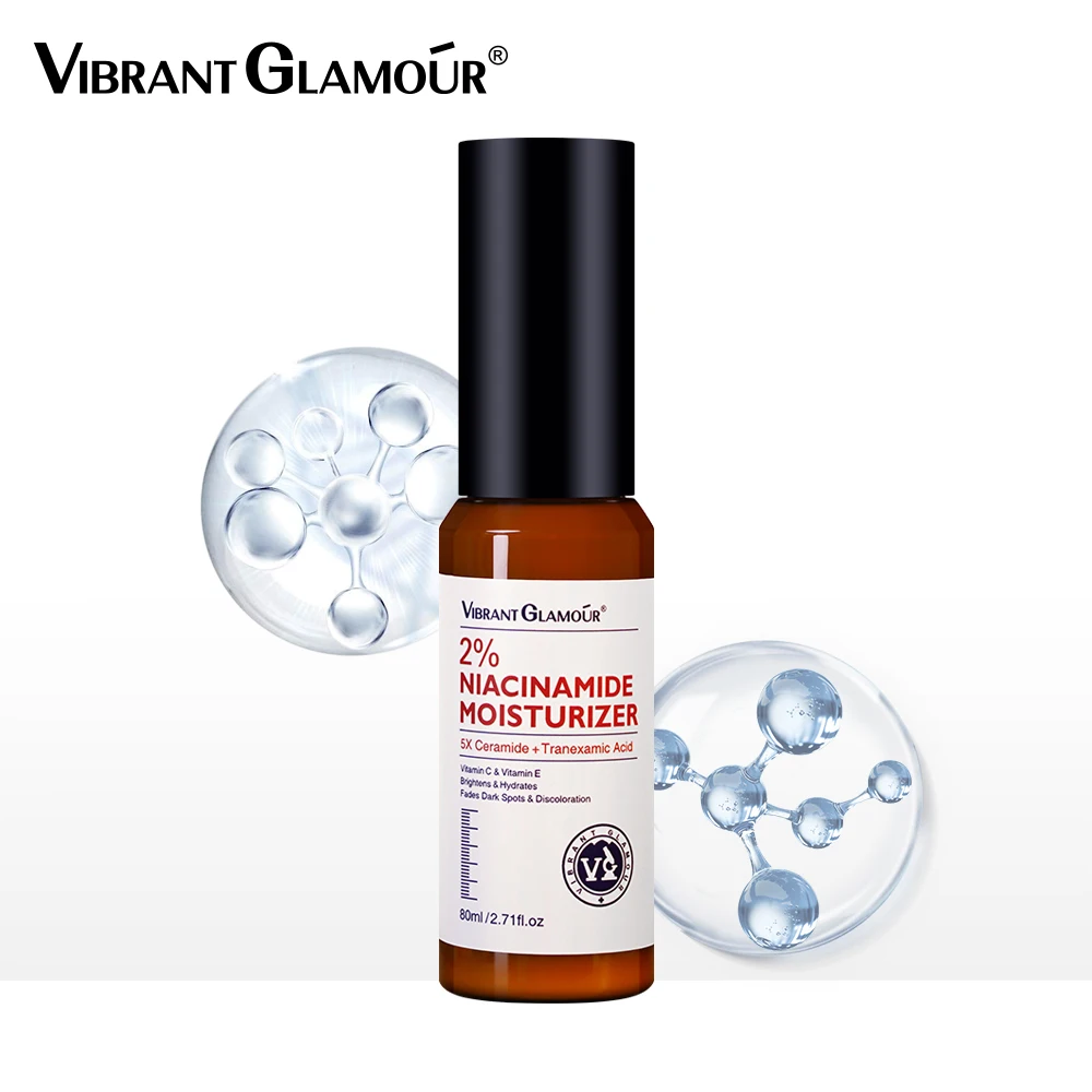 VIBRANT GLAMOUR-Gel hidratante de niacinamida 2%, ilumina el tono de la piel, blanquea las manchas, calma la barrera de reparación de la piel