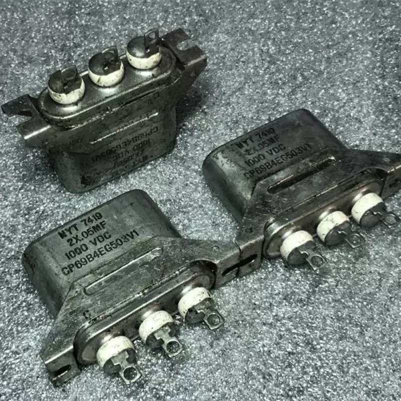 Antique American NYT 2 �� 0.05UF generation 0.047UF1000V gallbladder machine coupled oil immersed capacitor