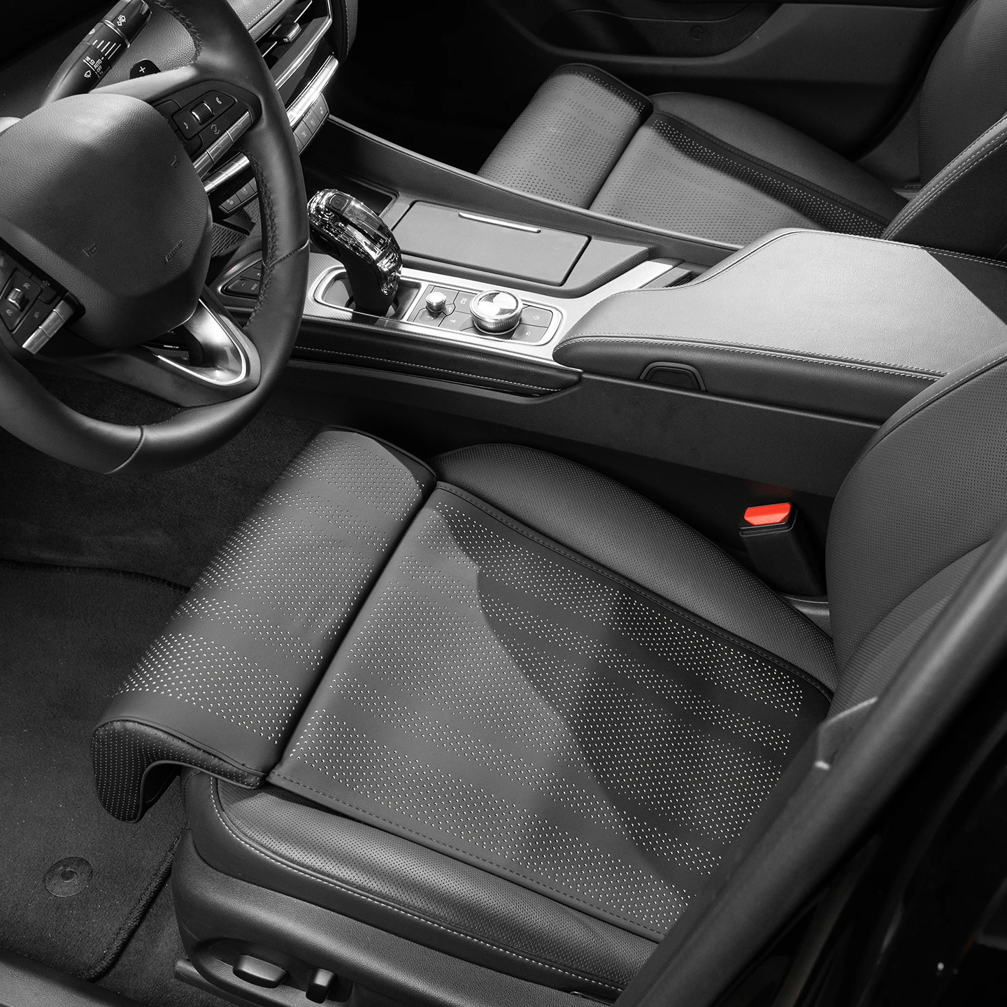 For Toyota Yaris Vitz 2006 2007 2008 2009 2010 2011 Universal Car Leg Support Pillow Extension Pad Leather Accessories view 3