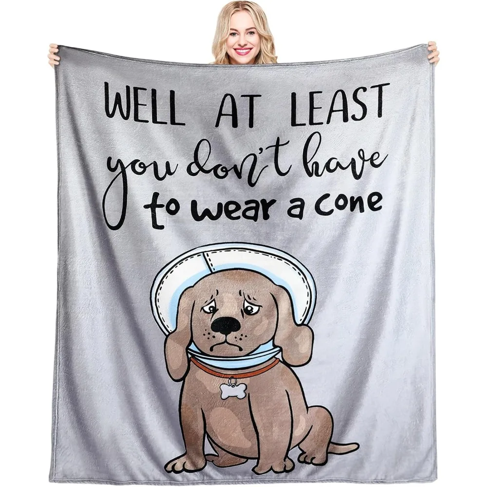 احصل على هدايا جيدة للنساء/الرجال بعد الجراحة، احصل على بطانية التعاطف قريبًا مقاس 50 × 60 بوصة على الأقل لا تحتاج إلى ارتداء مخروطي مضحك S