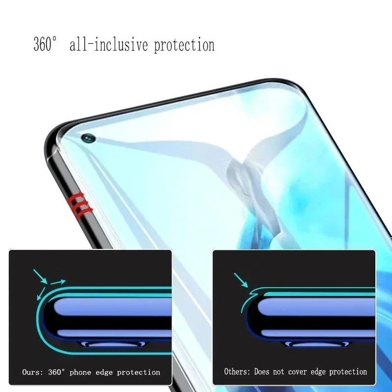 Film Hydrogel Papillon pour Xiaomi Mi 11 10 12S 13 14 Pro 11 Lite 5G, Protecteur d'Écran à Couverture Complète pour Redmi K60 K50 Pro, 2 Pièces