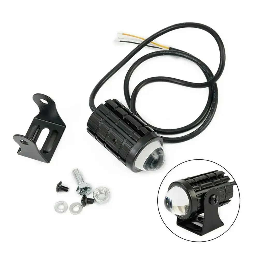 

Motorbike Auxiliary Drive Light Two-color High-brightness Led Waterproof Hi-lo Beam Driving Fog Lamp For Scooter Bicycle At X0r6