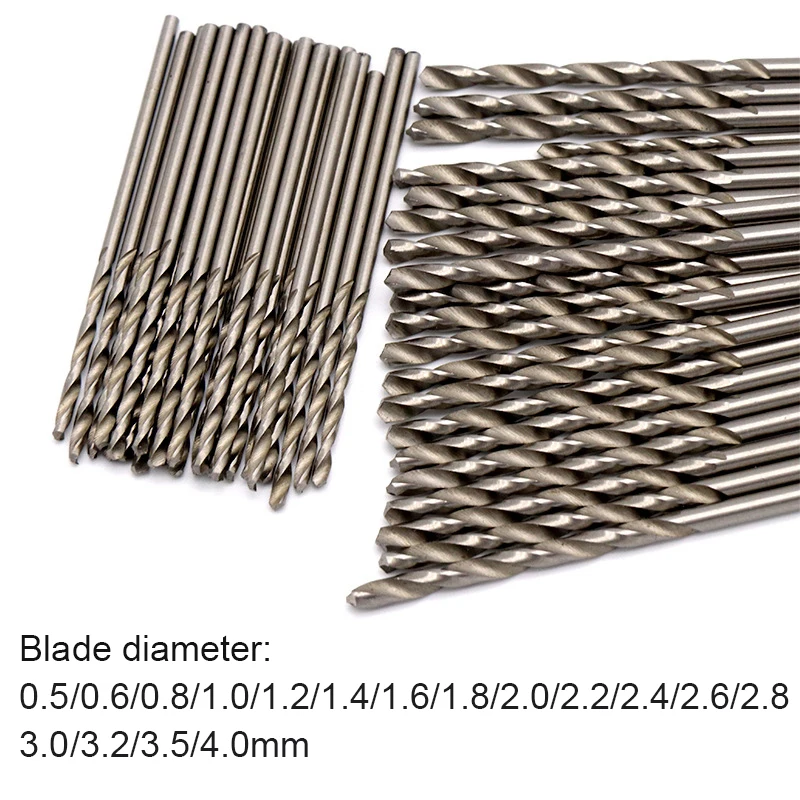 1/5/10/20 قطعة 0.5-4.0 مللي متر HSS تويست مجموعة لقمة مثقاب ل دريمل أداة دوارة مستقيم عرقوب مجموعة لقمة مثقاب صغيرة أدوات يدوية