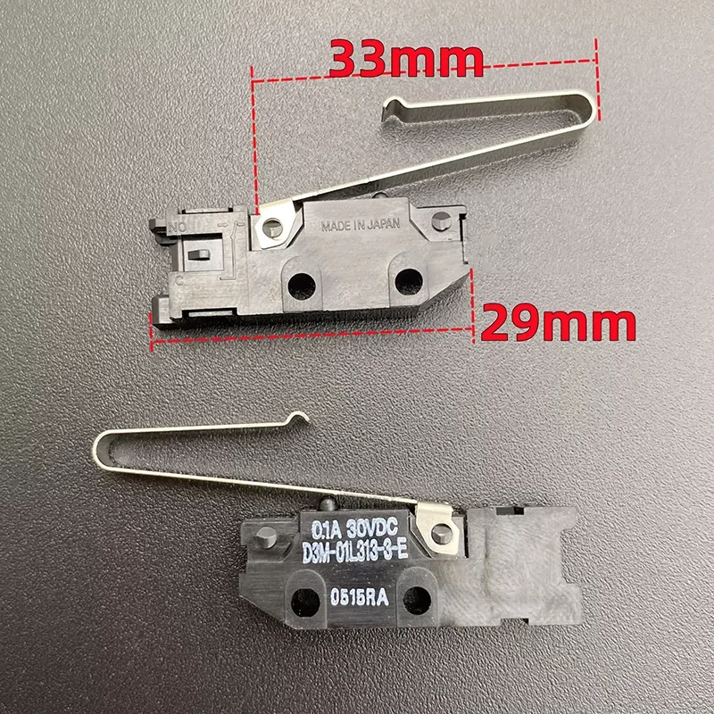 Original genuine D3M-01L313-3-E micro switch Light touch limit with long handle 0.1A30VDC