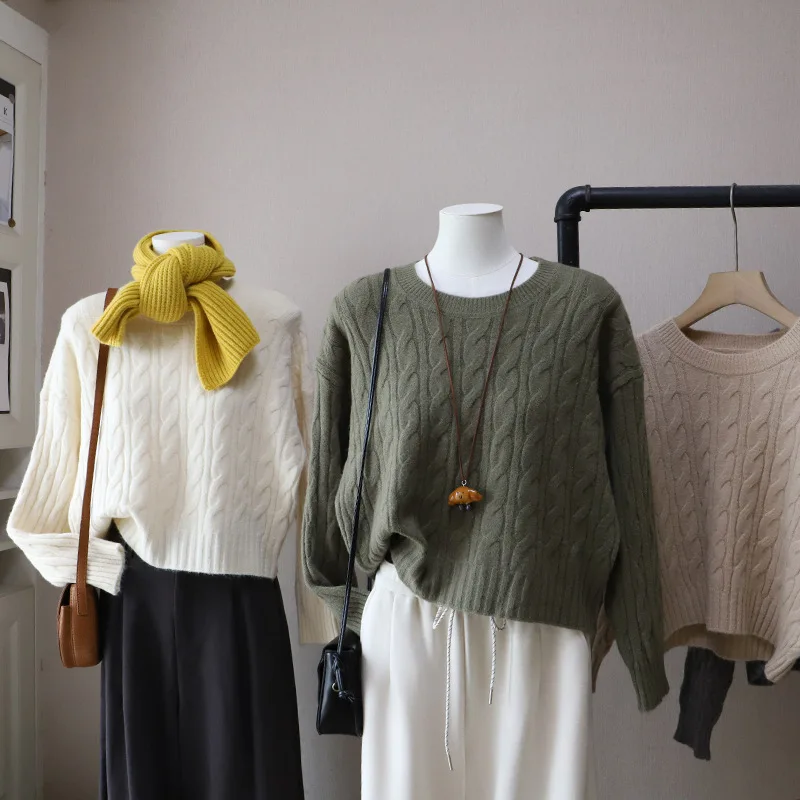 een ort Knitted Sweater Women's Autumn Inner Wear High Waist ature 2025 New Korean Sle Top Fem Faion