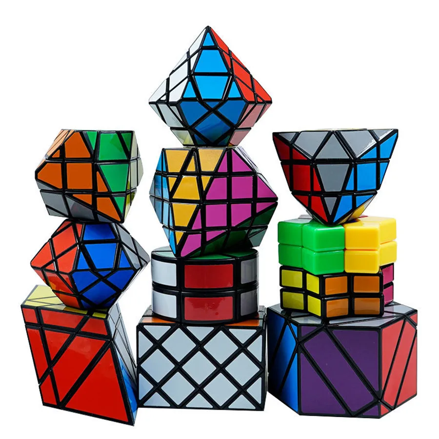 DianSheng cubo mágico de forma extraña serie diamante/UFO Cubo mágico rompecabezas juguetes educativos para niños Cubo mágico