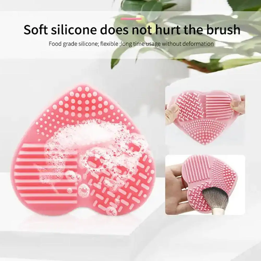 Bear Folding Silicone Brush Bowl Cosmetic Brush Cleaning Mat Tools Cleaning Makeup Cleaning Bowl Mat C6B2